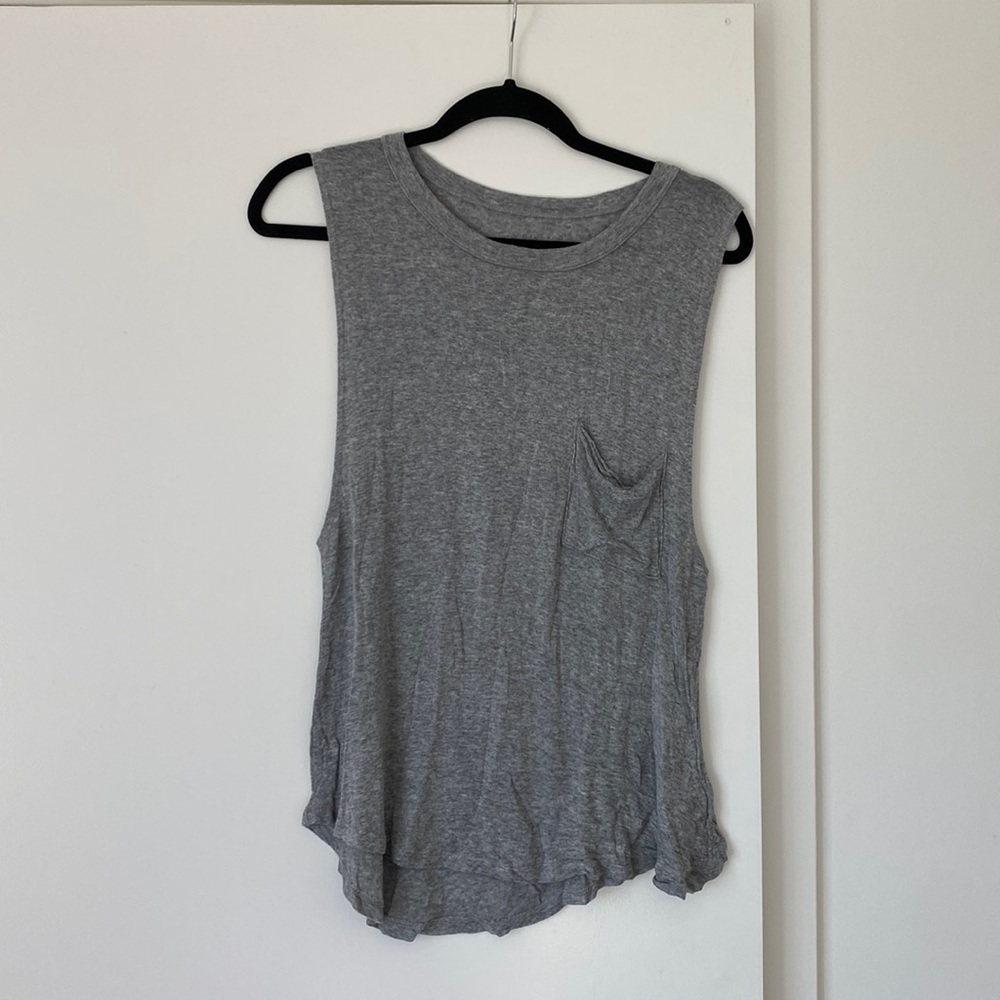 Modern Dreamr, S, grey loose fitting tank top